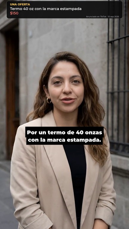 Video del termo de 40 onzas: $150 con la marca estampada, $639 en la tienda oficial y $199 las cuatro tapas de repuesto