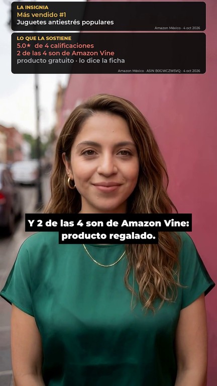 Video de la insignia de más vendido #1 sostenida por 4 calificaciones, 2 de ellas de Amazon Vine